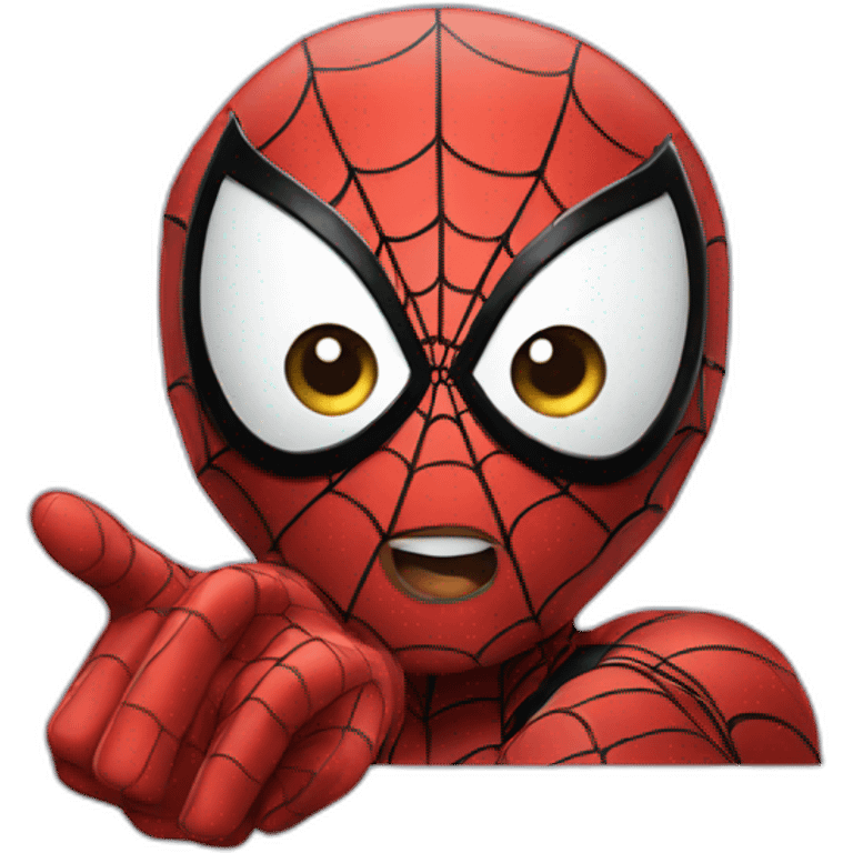 spiderman pointing at you emoji