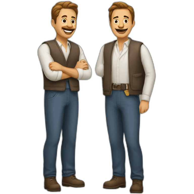 Dos hombres casándose  emoji