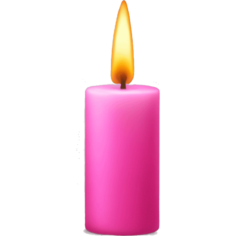 Pink candle emoji