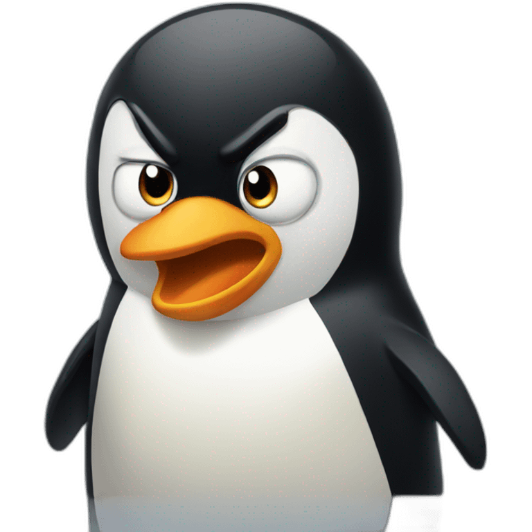 angry penguin emoji