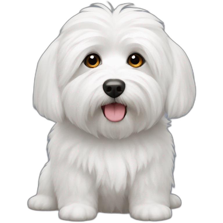 Coton de Tulear pleure emoji