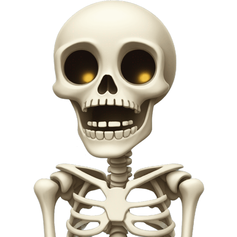 surprised skeleton emoji