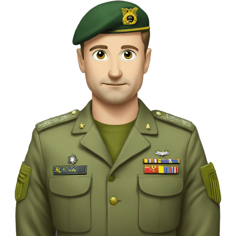 Zelensky in the army emoji