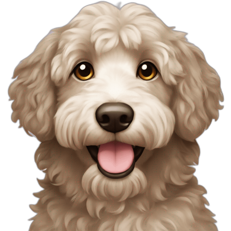 beige aussiedoodle emoji