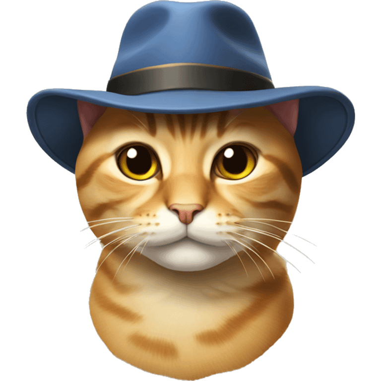 Cat with hat emoji