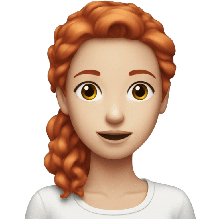 red hair girl iqos emoji