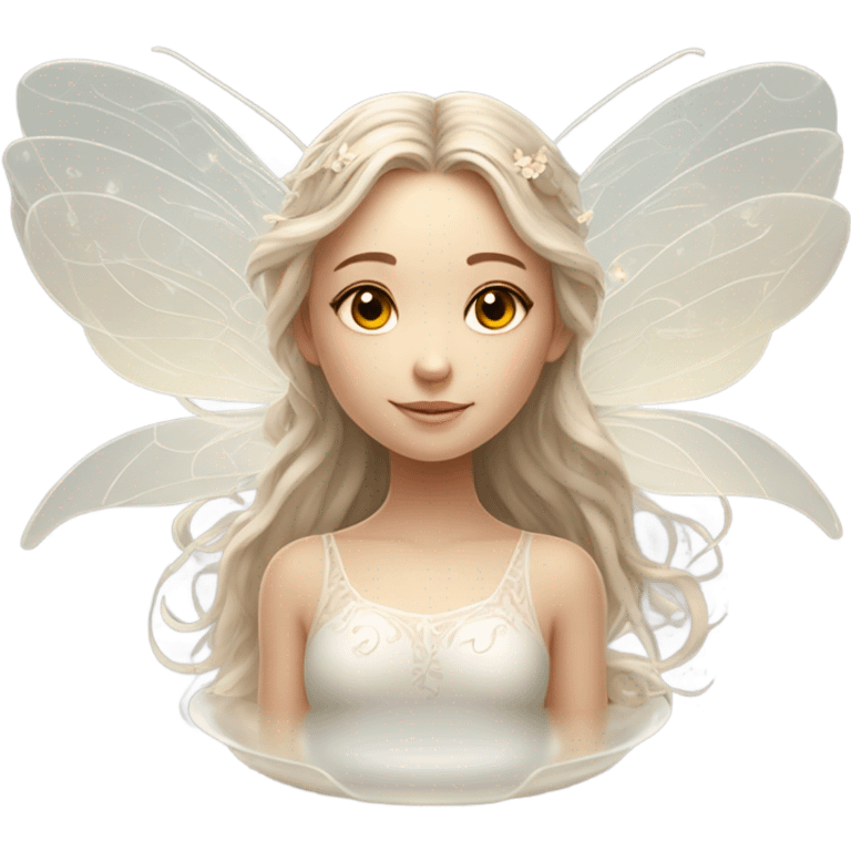 girl with fairy wings on platter emoji