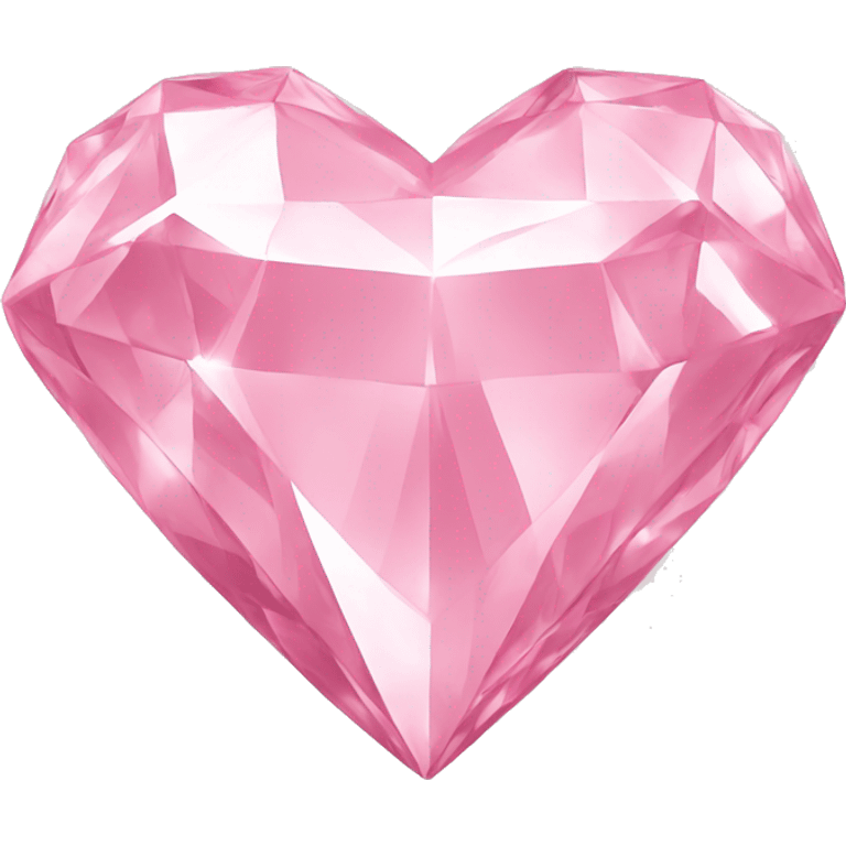 Diamond heart light pink  emoji