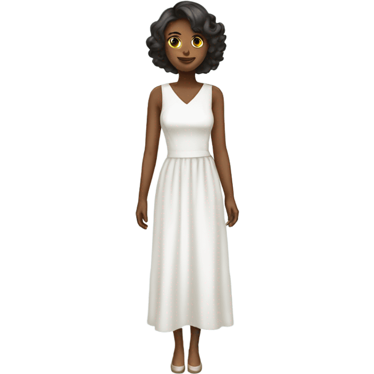 white dress emoji