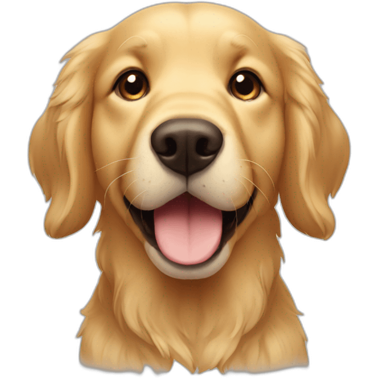 golden retriever cute face emoji