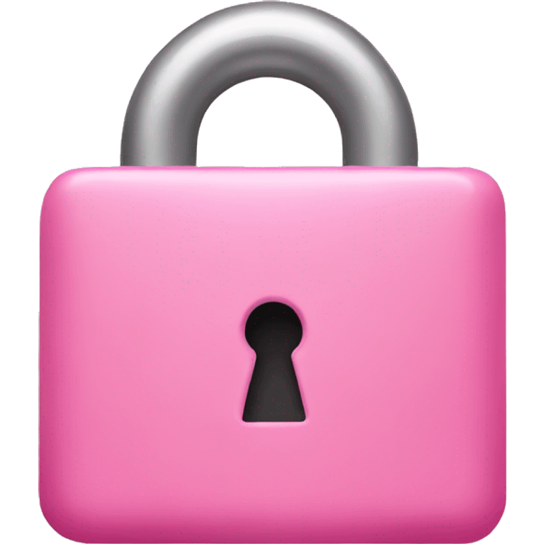 pink lock emoji