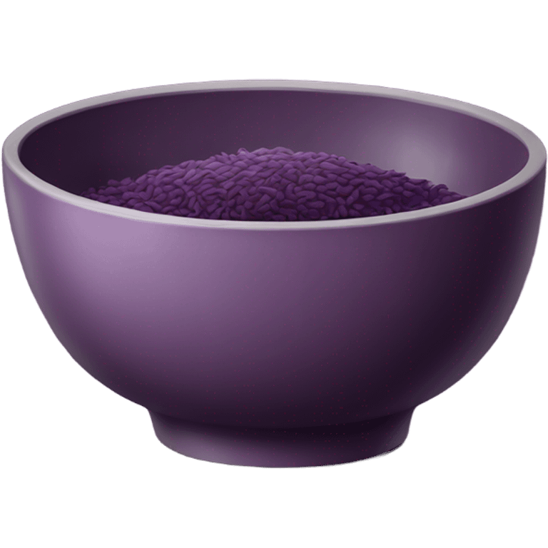 a bowl of korean purple rice emoji