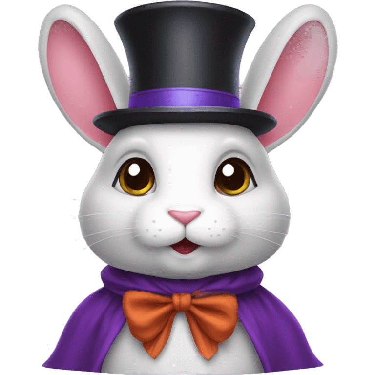 bunny in magician hat emoji