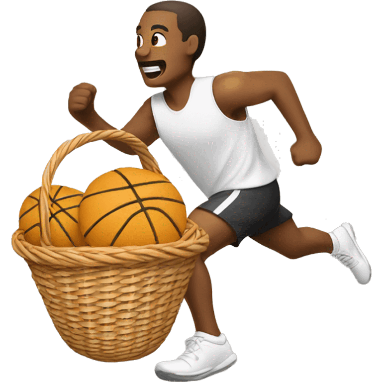 running basket emoji