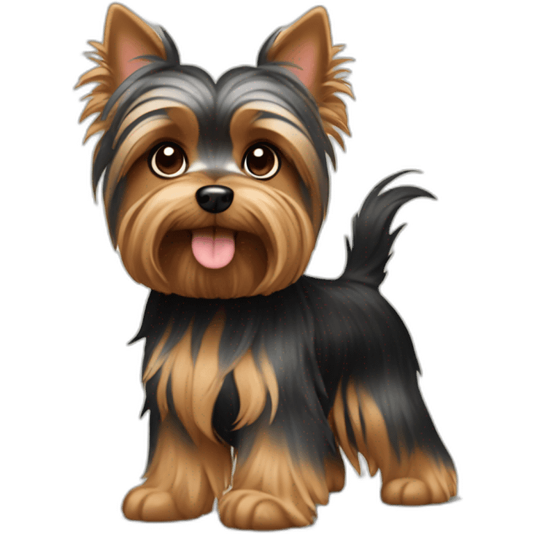 dog yorkshire terrier full body emoji