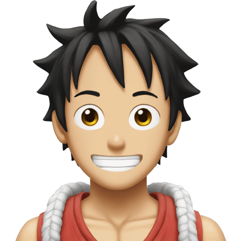 crea un emoji de luffy emoji