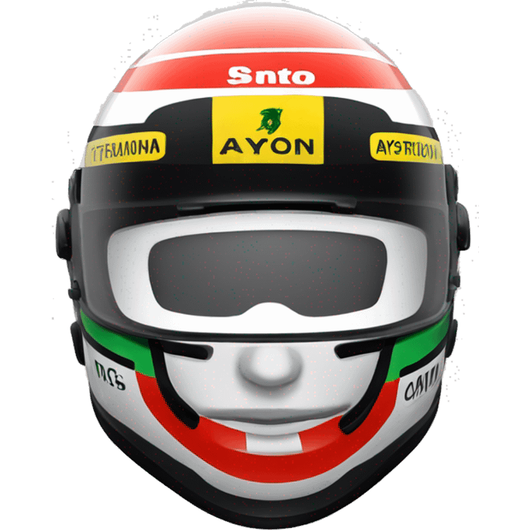 The helmet of ayrton senna emoji