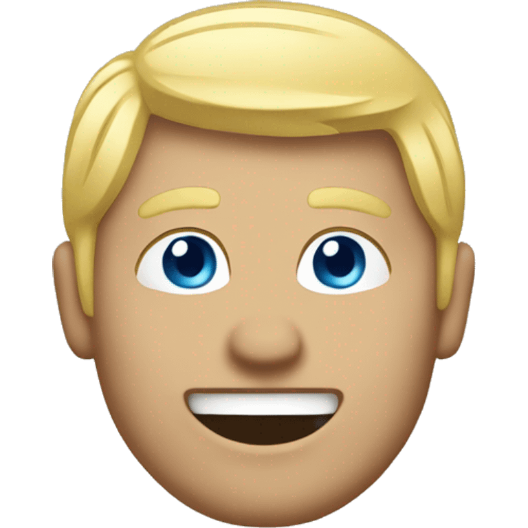 Male with blonde hair waving hand to say hello with a Scotland emoji