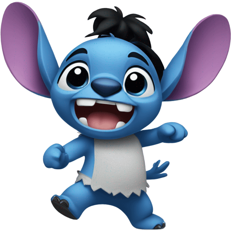 Stitch dancing emoji