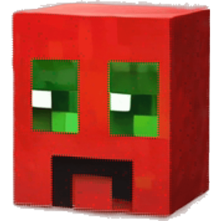 Minecraft creeper red emoji