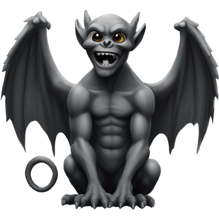 black gothic gargoyle emoji