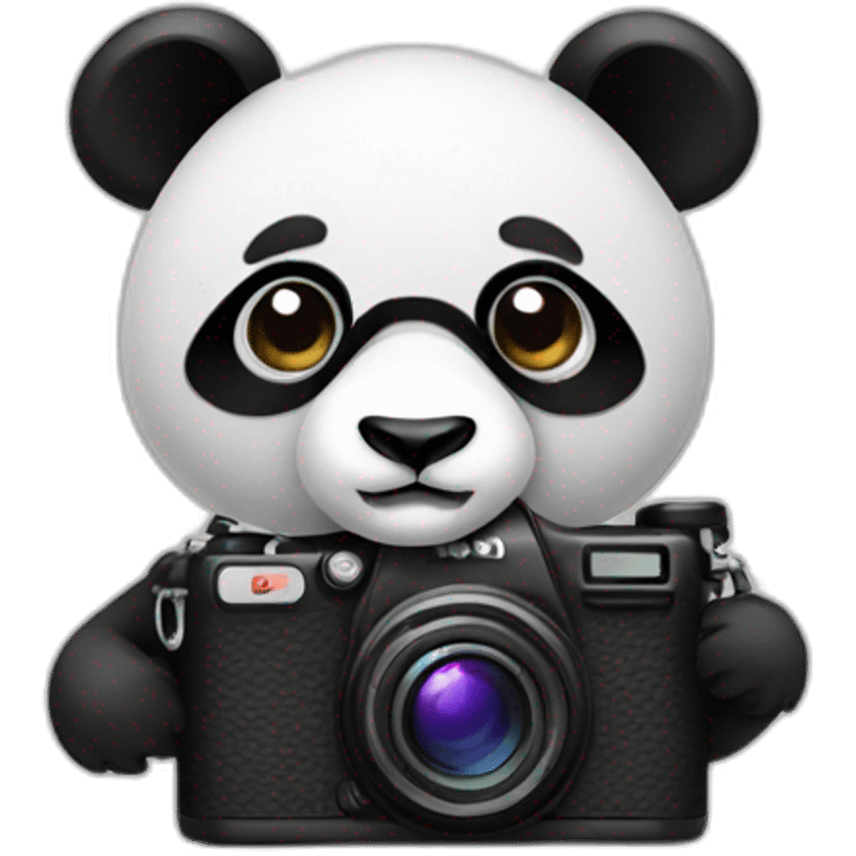 Panda with camera emoji