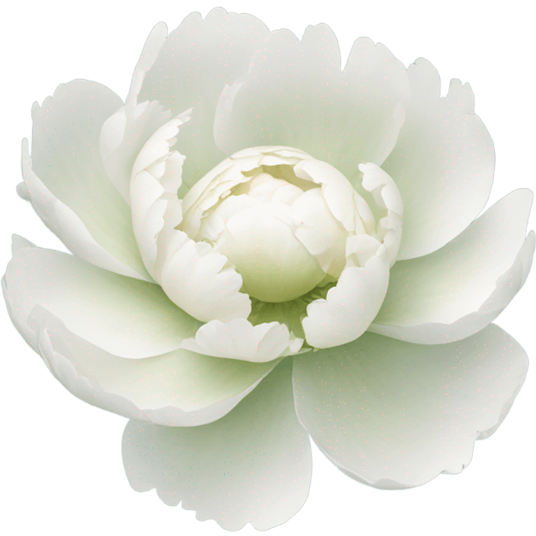 White peony emoji