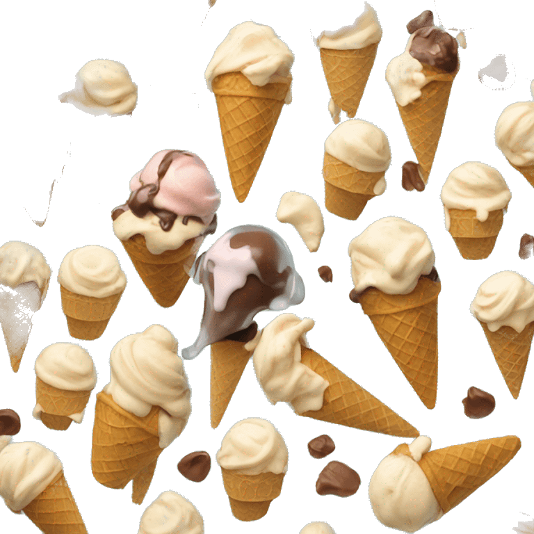 eating ice cream emoji