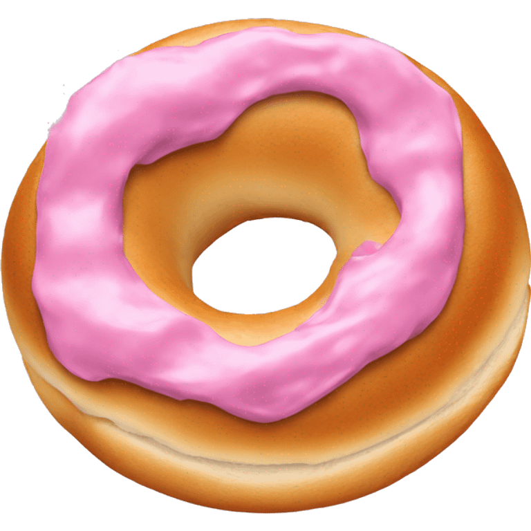 bagel with pink spread emoji