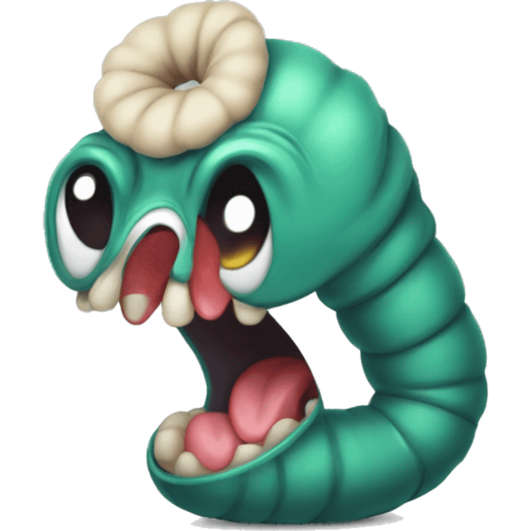 Burp the worm emoji