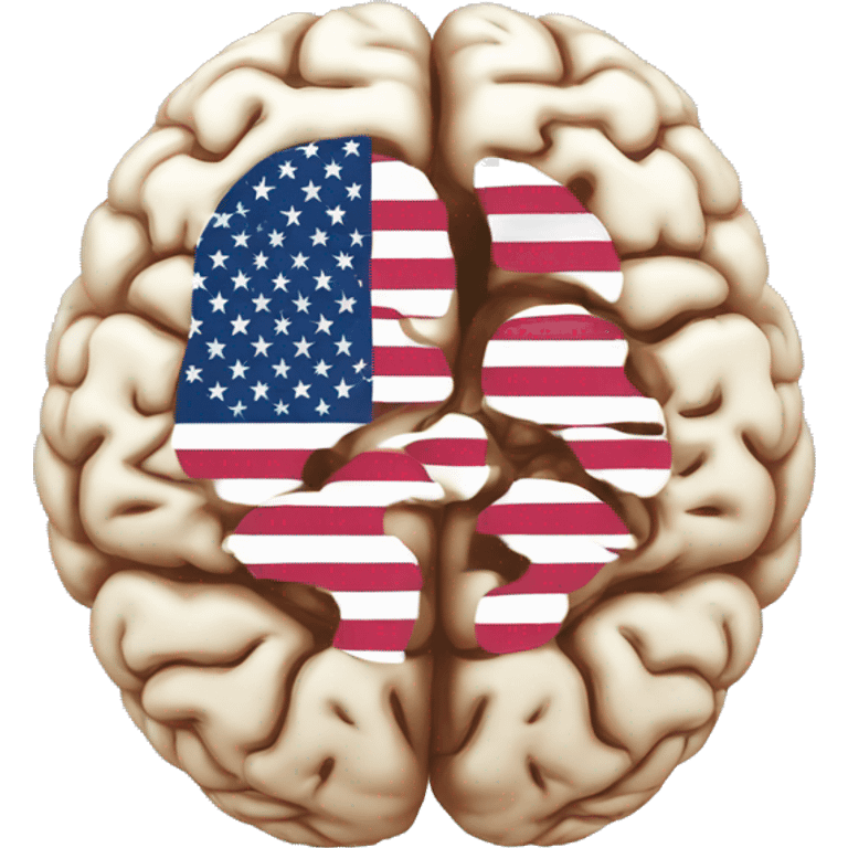 brain with usa flag emoji