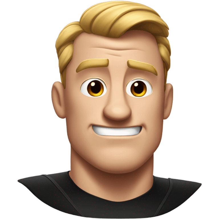 Realistic Mr incredible head with haircut and straight face and he has the THICCEST nose emoji