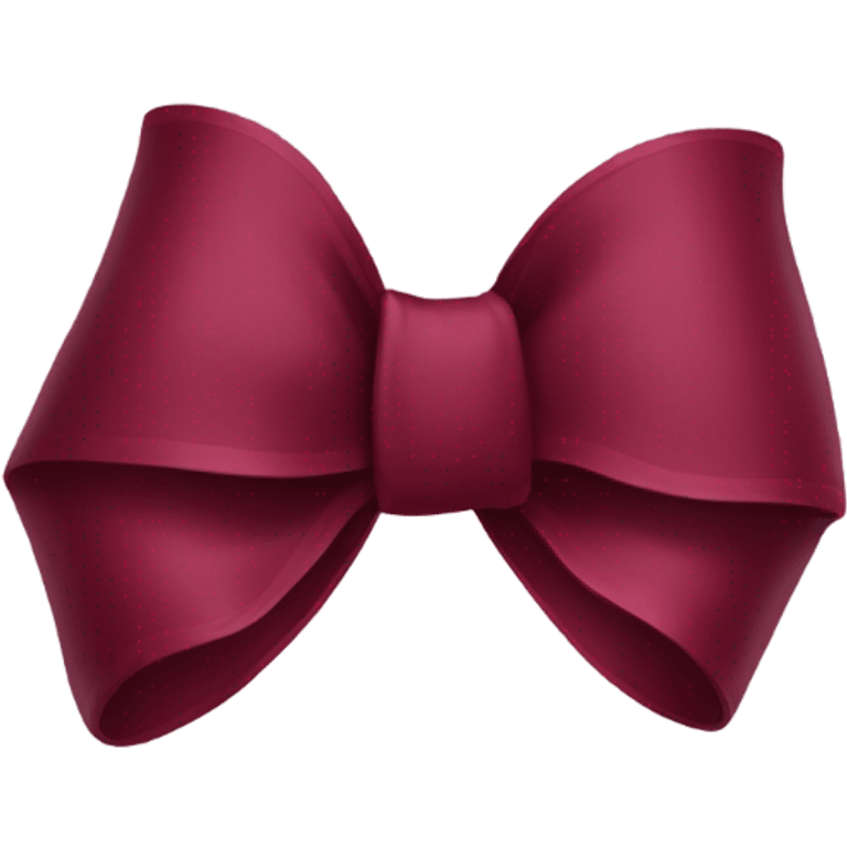 burgundy bow emoji