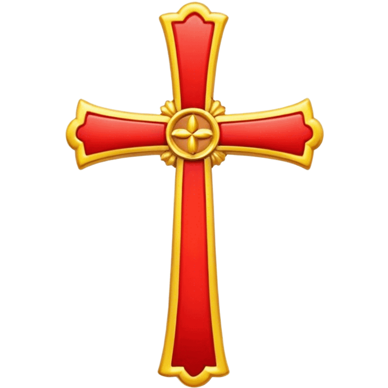 occitanie cross red yellow iPhone type emoji