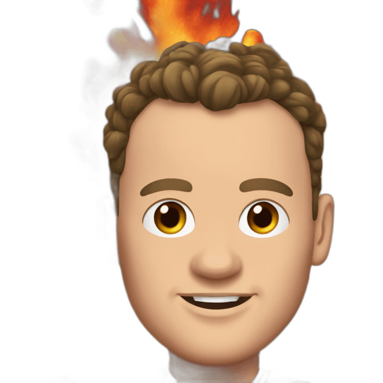 Jonathan Toews as a fire cracker emoji