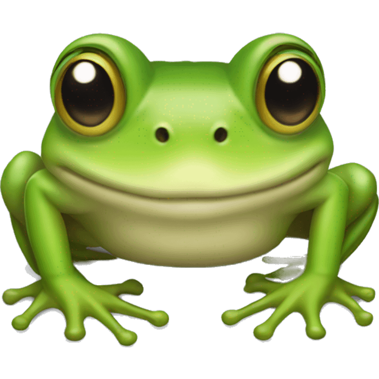 Cute croak frog emoji