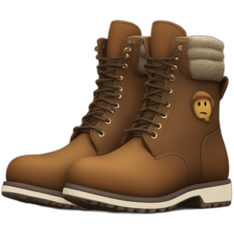 lumberjack high top boots emoji