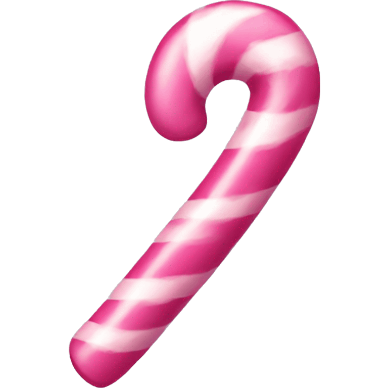 Pink candy cane emoji