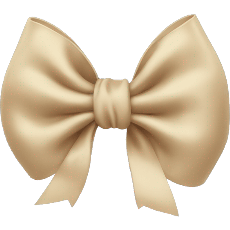 Beige bow emoji