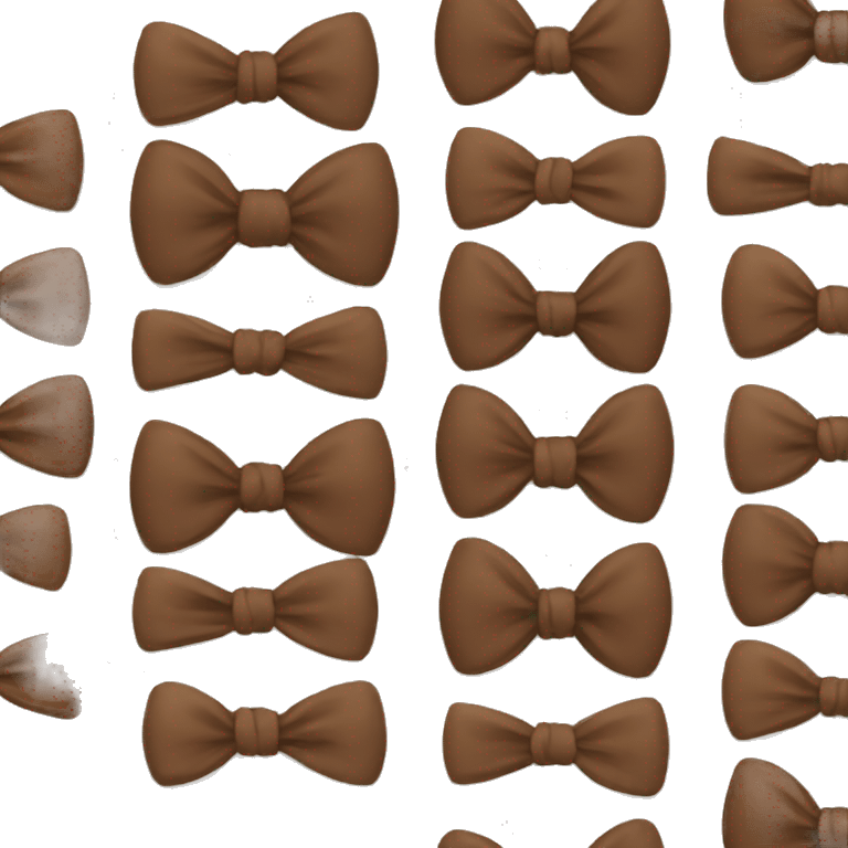 brown bows emoji