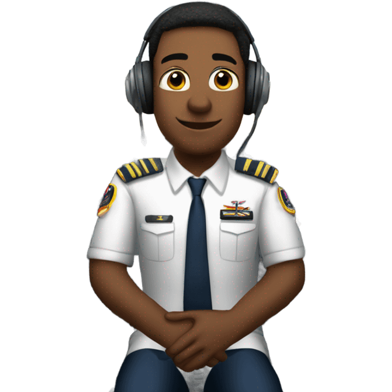 Pilot in plane emoji