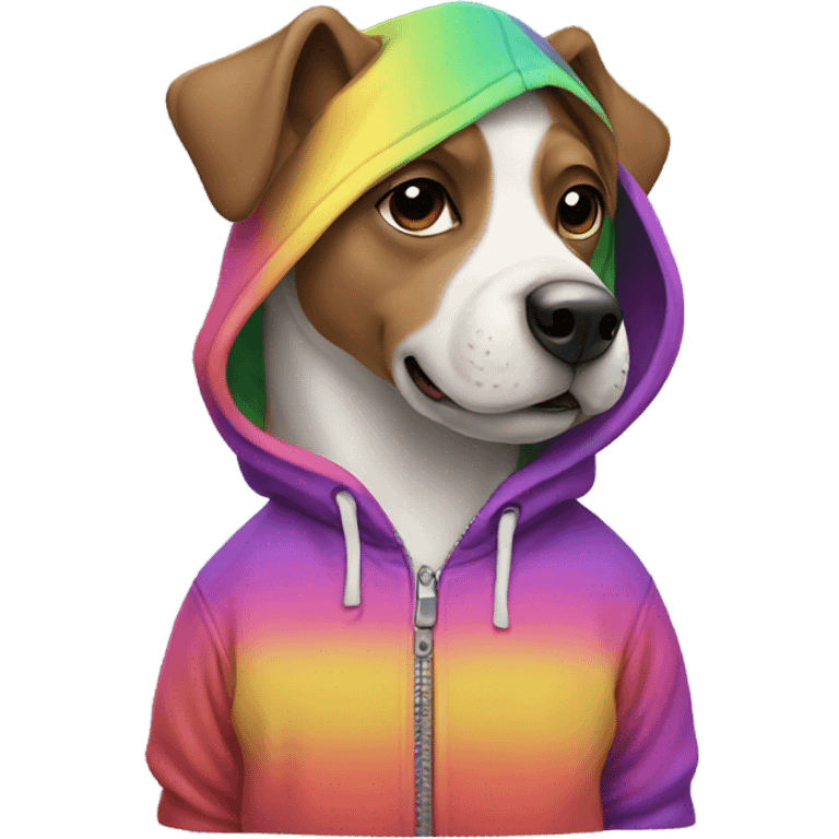 Dog with a hoodie emoji