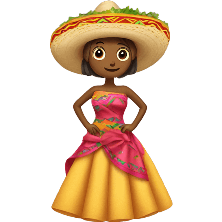 Taco with a dress emoji