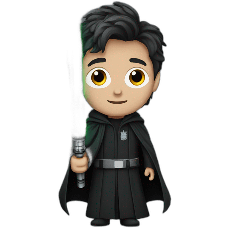 harry potter with a lightsaber emoji