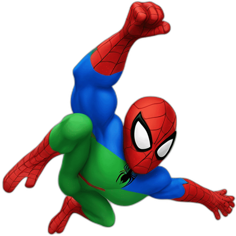 Spiderman,uzbekistan flag emoji