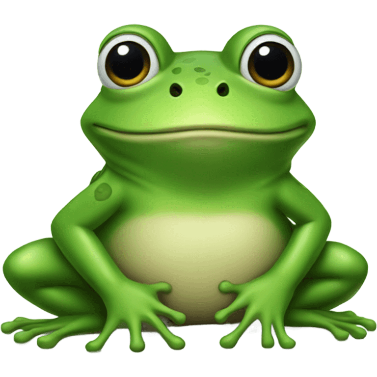 the frog  emoji