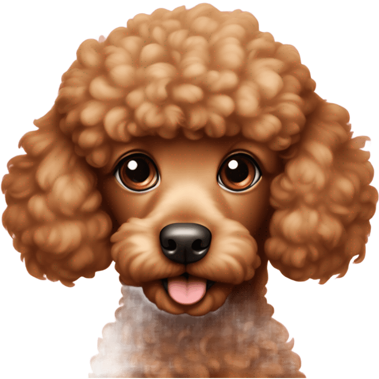 caramel colored poodle puppy emoji