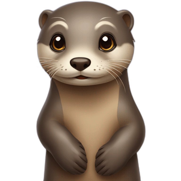 Loutre qui fait un coeur emoji