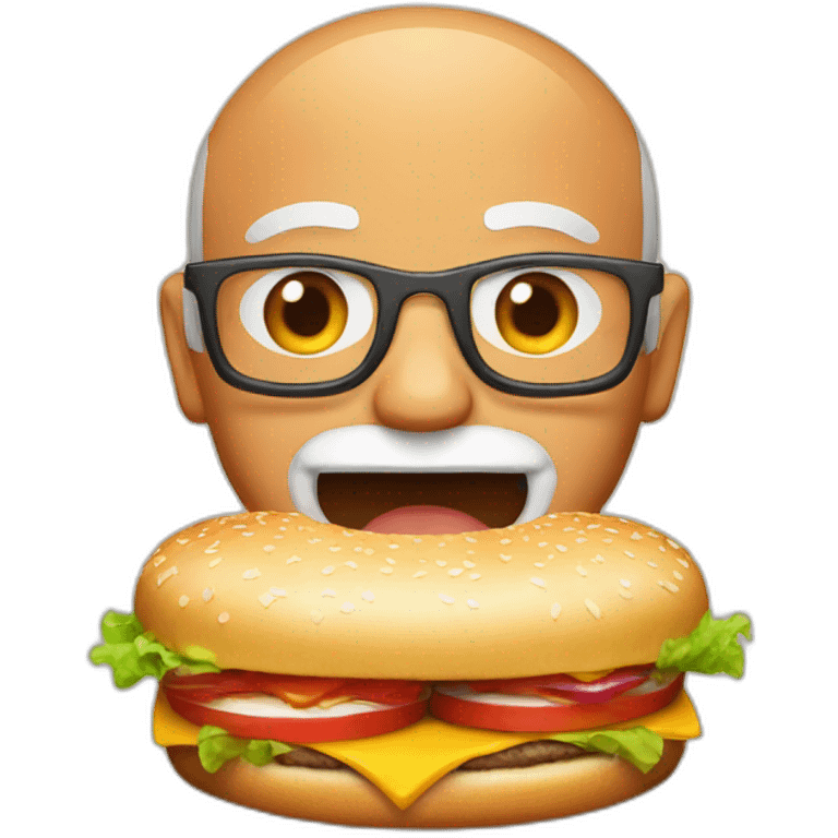 Modi with burger emoji