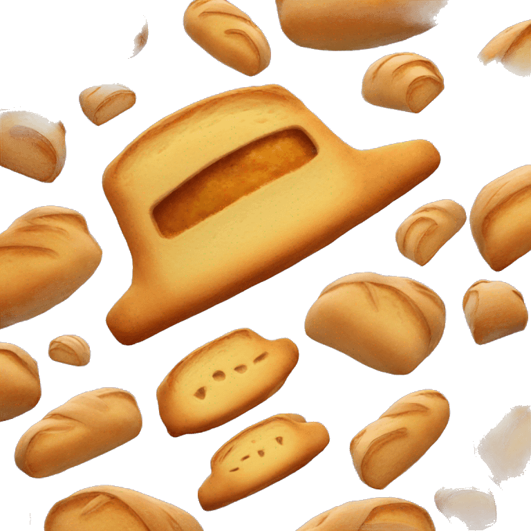 spaceship made of bread emoji